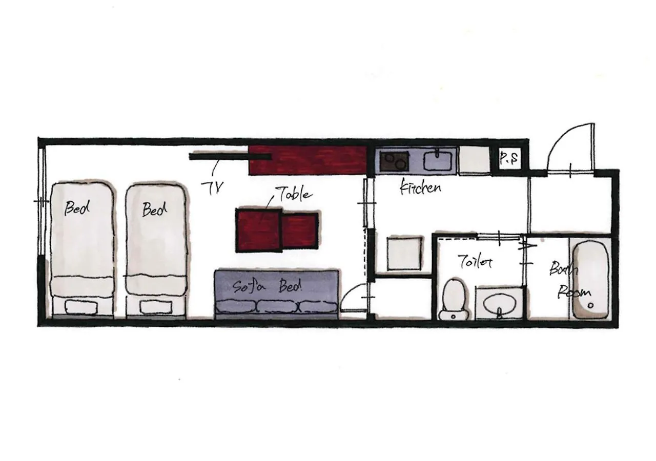 Apartment Hotel Modish Nijo Enmachi 京都市