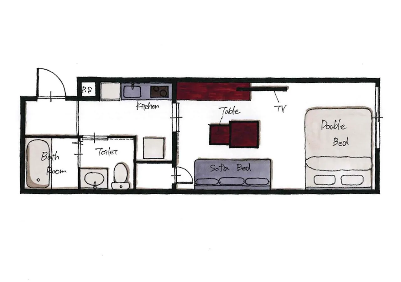 Apartment Hotel Modish Nijo Enmachi 京都市